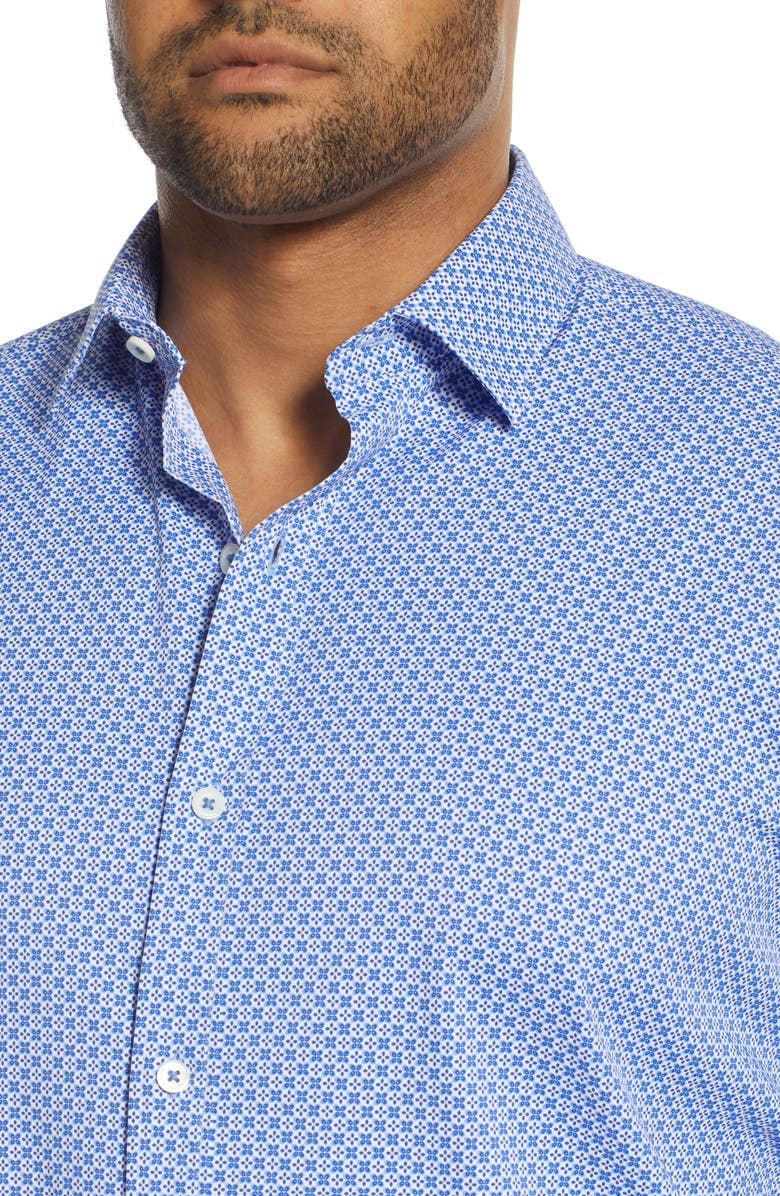 Bugatchi Classic Fit Button-Up Performance Shirt, Alternate, color, 