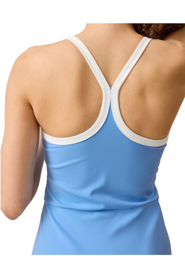 Stevie Active Racerback Nursing Dress, Alternate, color, Harbor Blue