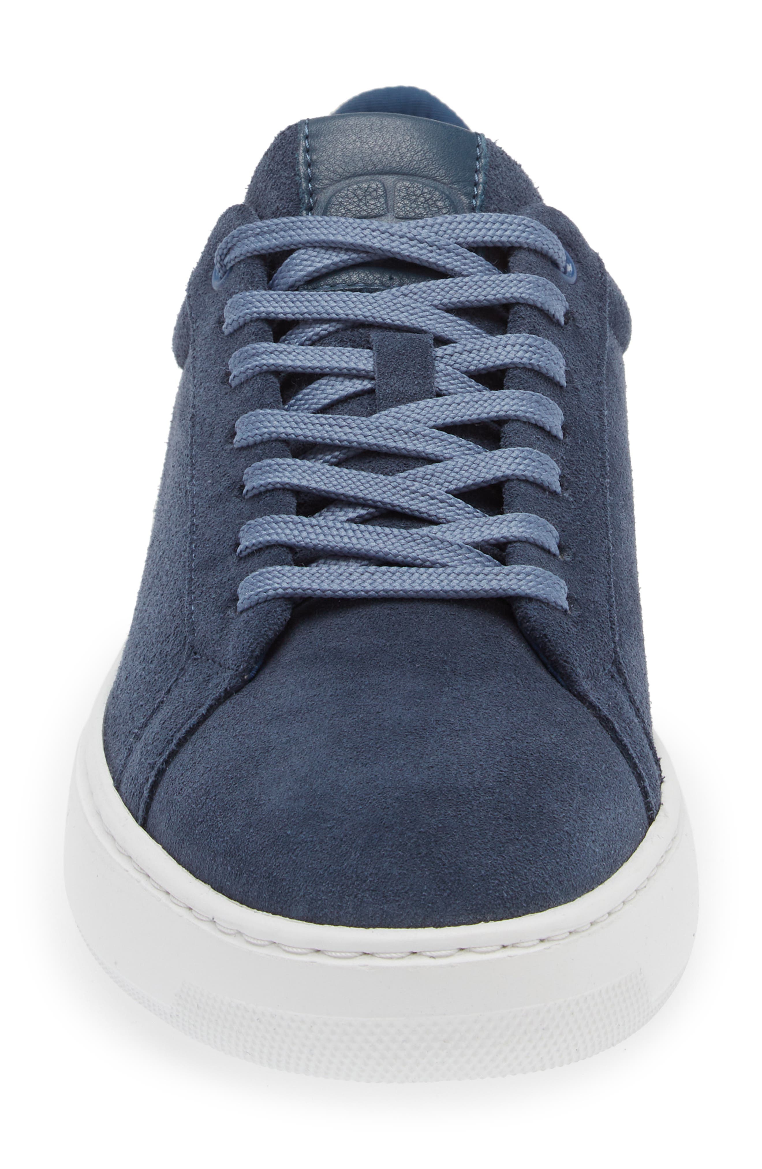 G Brown Puff Low Top Suede Sneaker, Alternate, color, Blue/ White