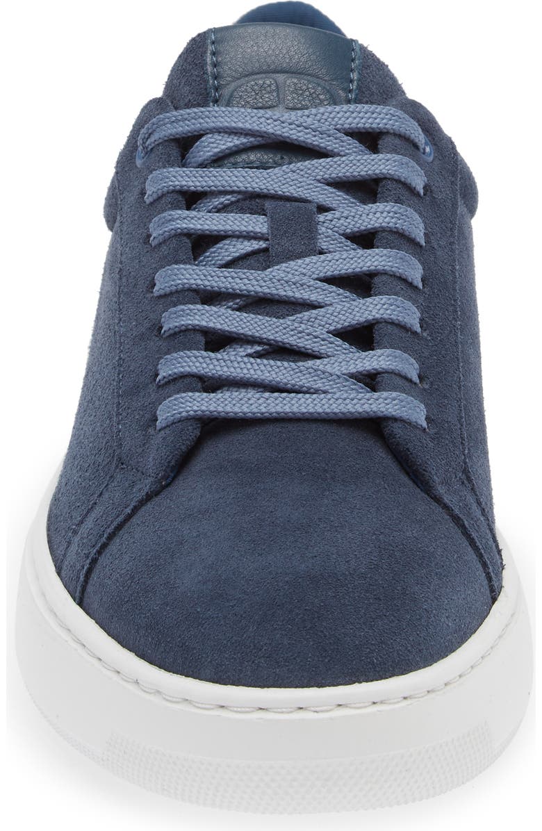 G Brown Puff Low Top Suede Sneaker, Alternate, color, Blue/ White