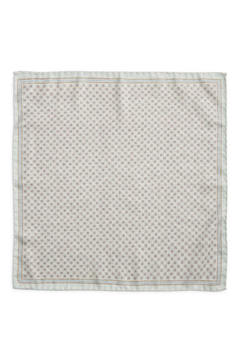 Claude Reversible Silk Pocket Square, Alternate, color, GREEN