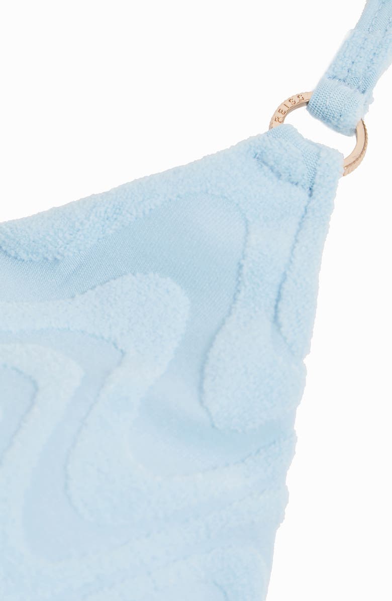 Reiss Wynee Triangle Bikini Top, Alternate, color, Blue