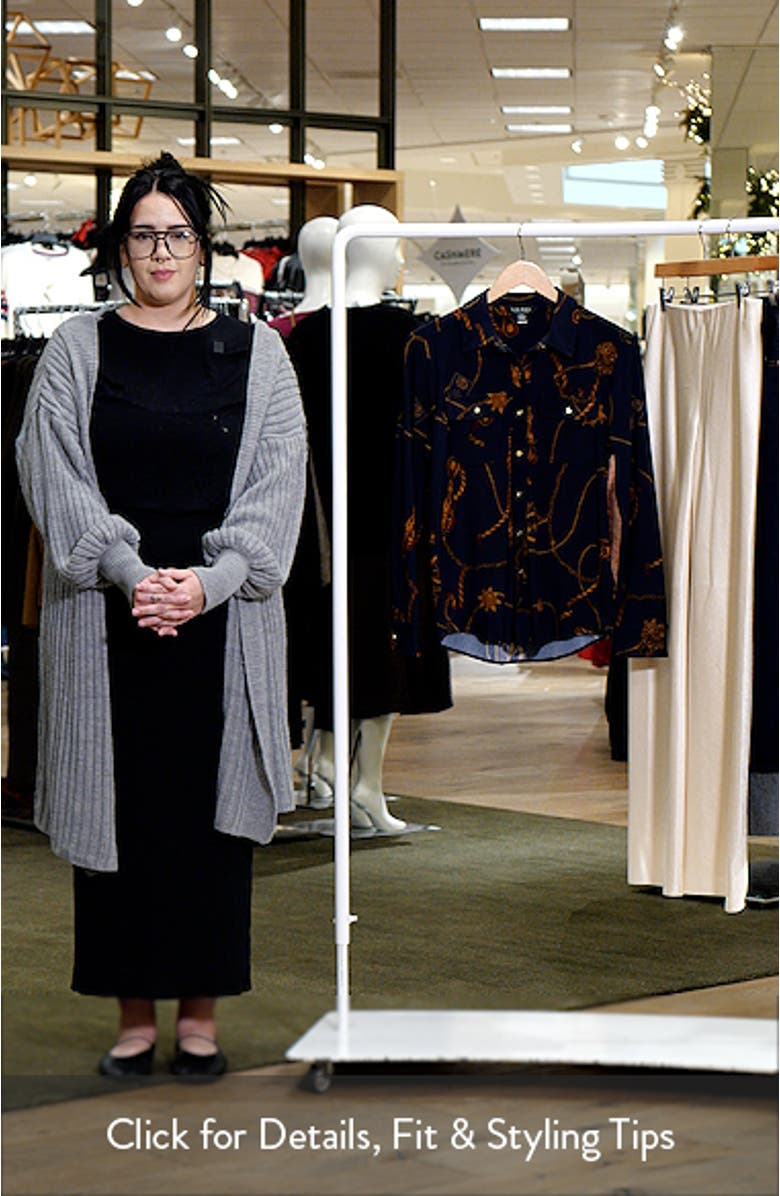 Medallion Print Button-Up Shirt, sales video thumbnail