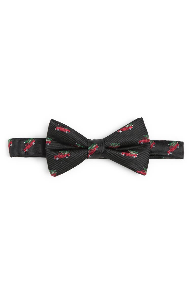 NORDSTROM RACK Holiday Truck Silk Bow Tie, Main, color, 