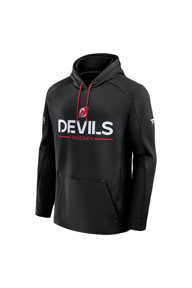 Men's Fanatics Black New Jersey Devils Authentic Pro Rink Hoodie, Alternate, color, Black