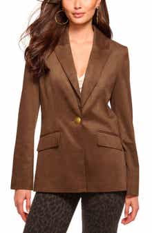 Ramy Brook Marilyn Faux Suede Blazer