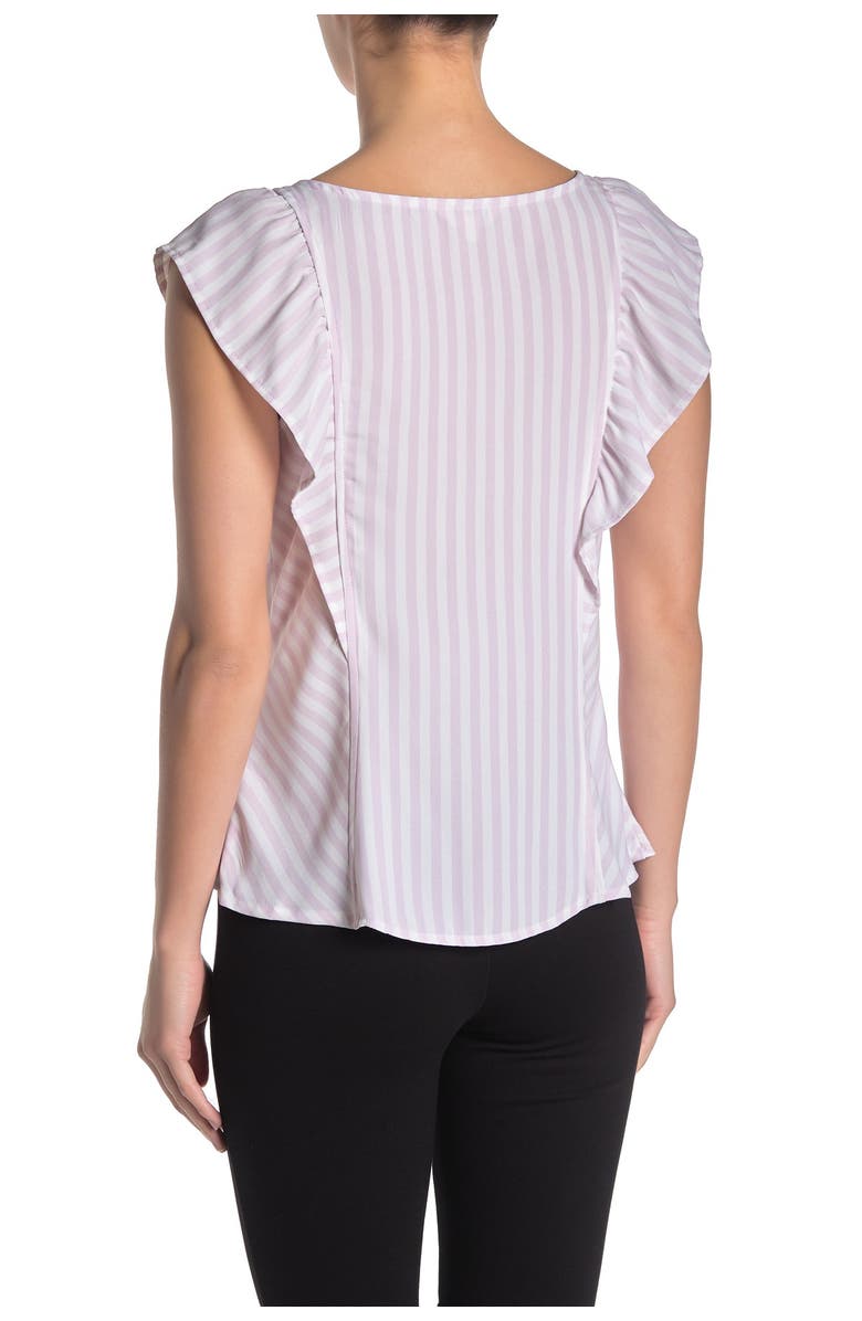 NANETTE NANETTE FOOTWR Stripe Ruffle Top, Alternate, color,