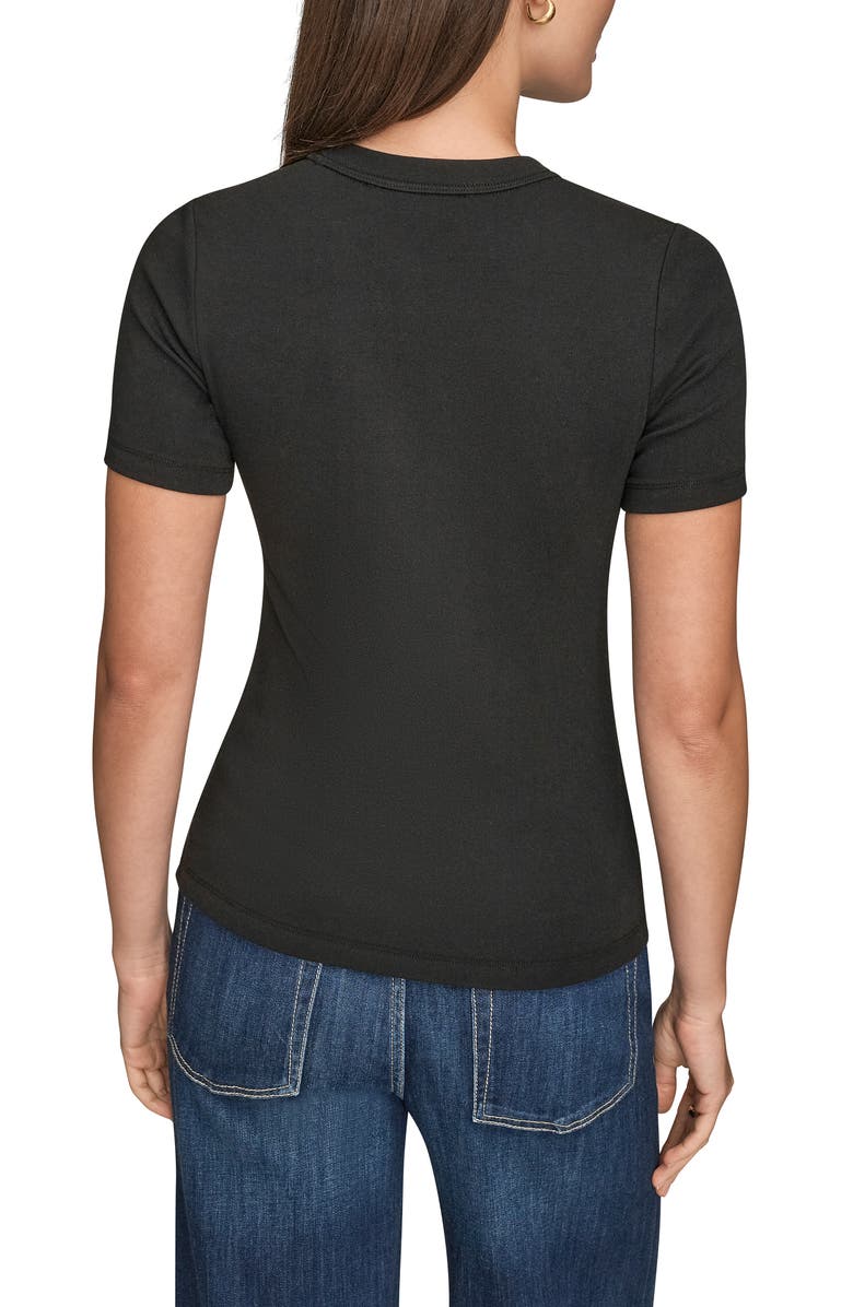 Donna Karan New York Crewneck Top, Alternate, color, Black