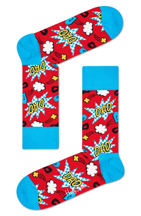 Assorted 3-Pack Crew Socks Gift Box