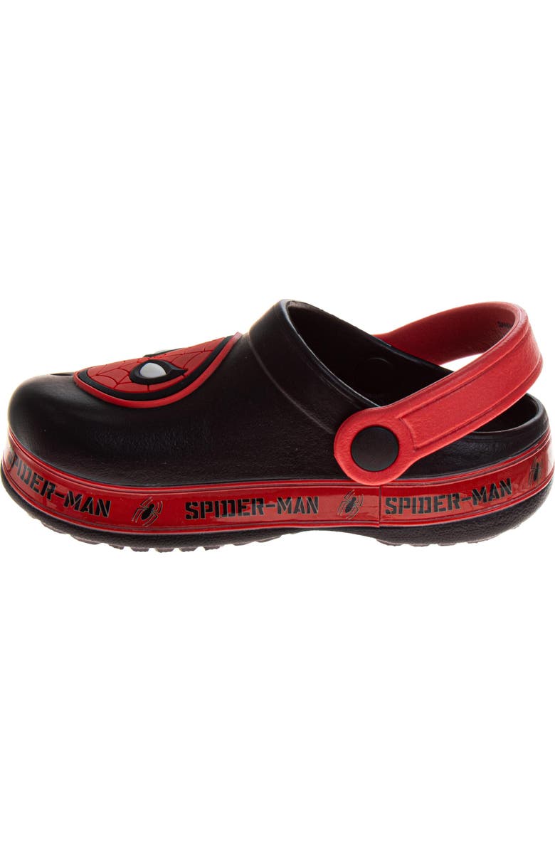 Spider-Man Spiderman Boys Glogs, Alternate, color, Black Red