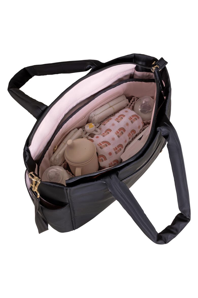 Utility Strap Diaper Tote, Alternate, color, BLACK