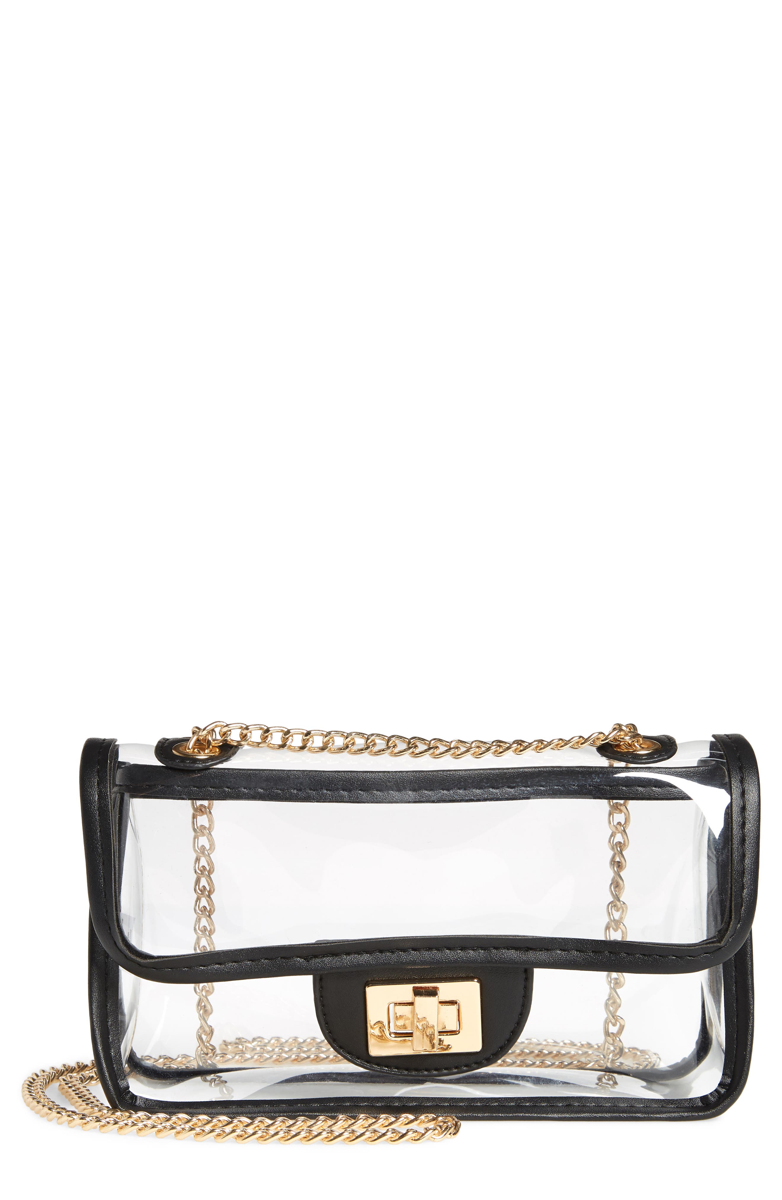 Jane & Berry Transparent Crossbody Bag, Main, color, 