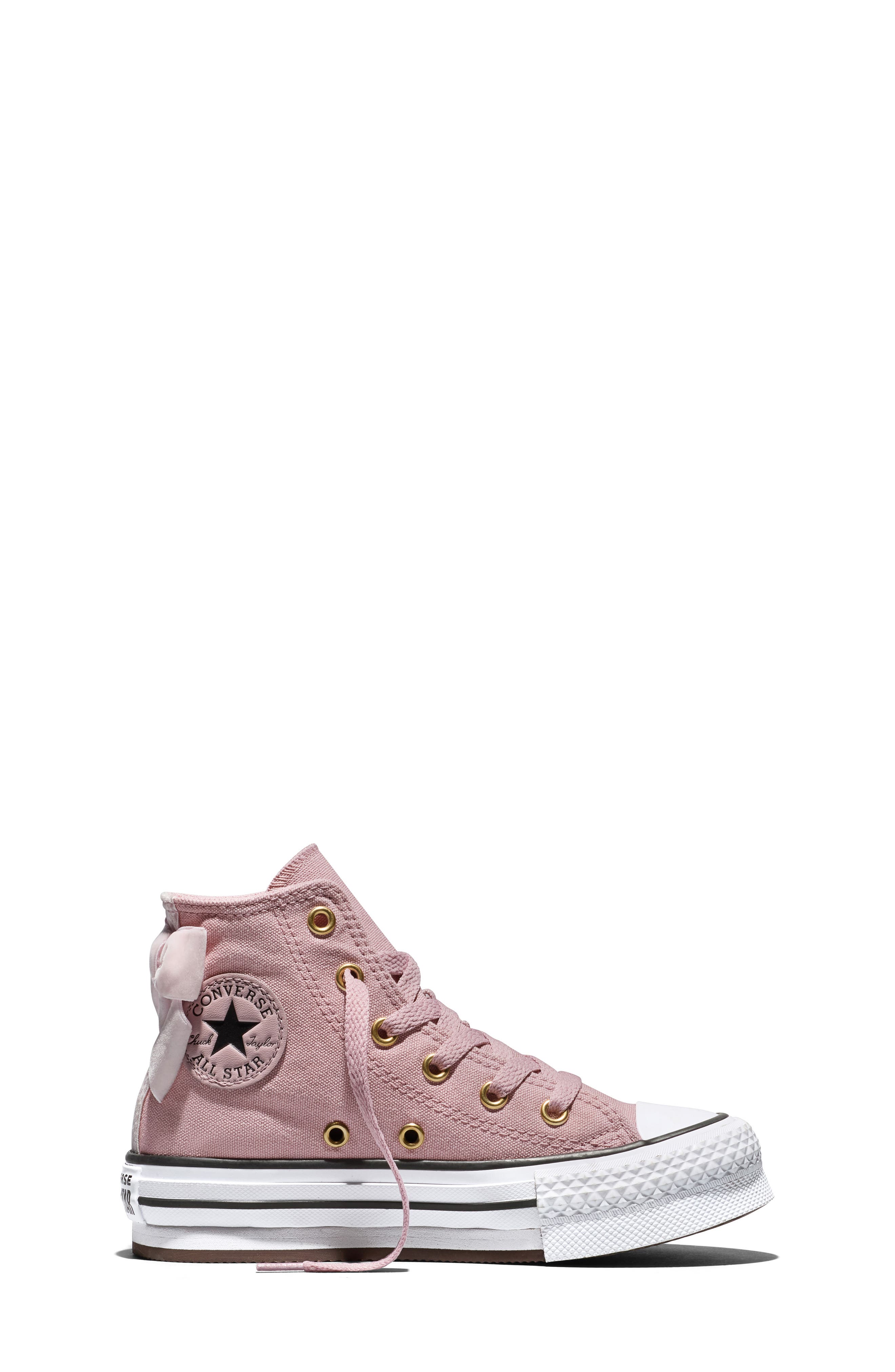 Kids' Chuck Taylor All Star EVA Lift High Top Sneaker, Alternate, color, PETAL PIT/ BLACK/ WHITE