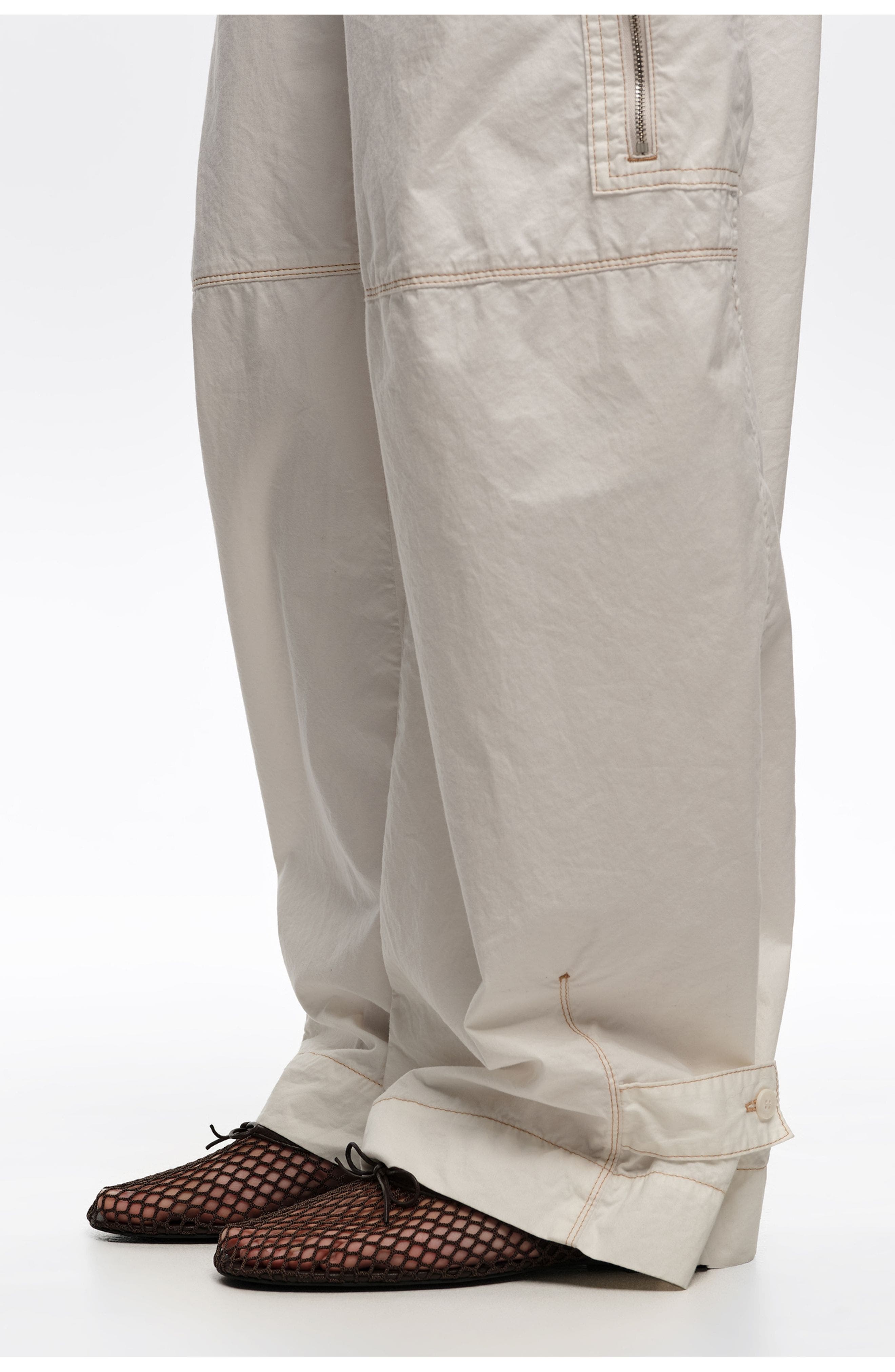 Bimba y Lola Mesh Ballerina, Alternate, color, Dark Brown