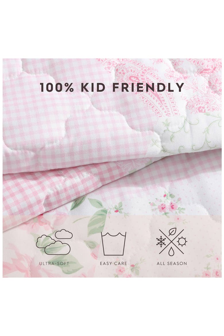 Ellyn Quilt & Sham Set, Alternate, color, PINK