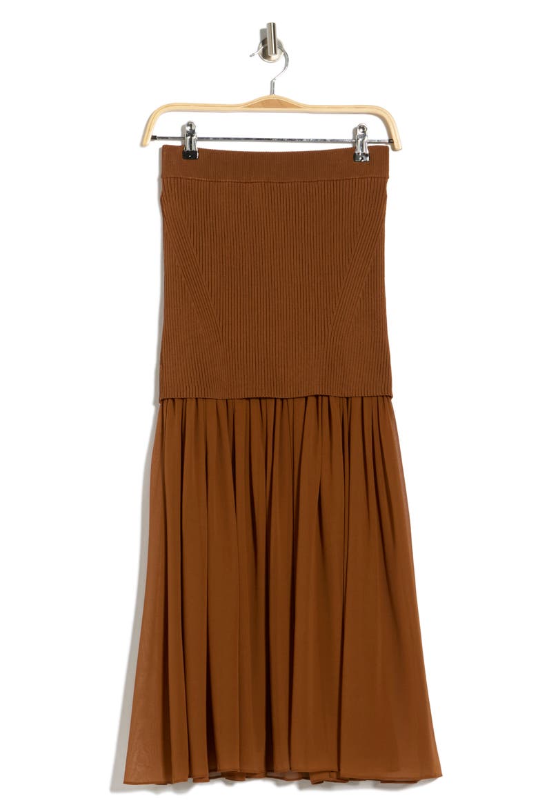 Hayden Drop Waist Maxi Skirt, Alternate, color, LIGHT CHESTNUT