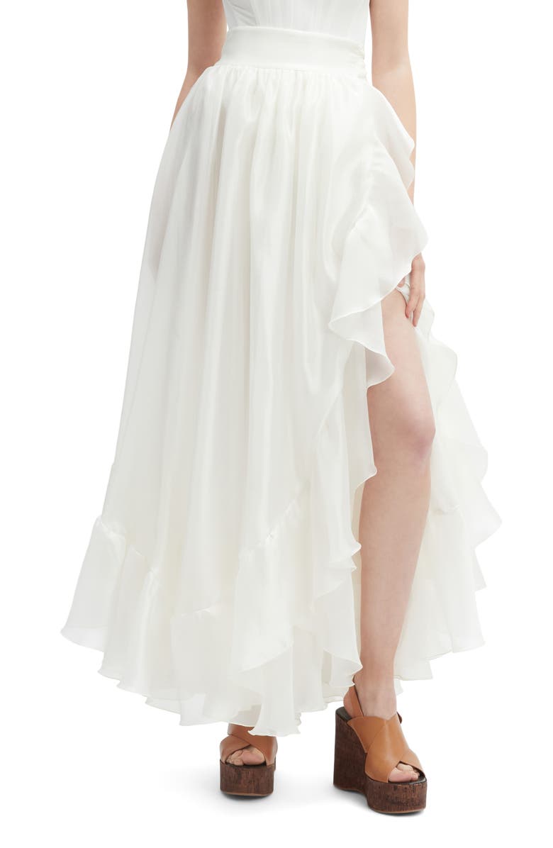 Bardot Mirella Wrap Maxi Skirt, Main, color, Ivory