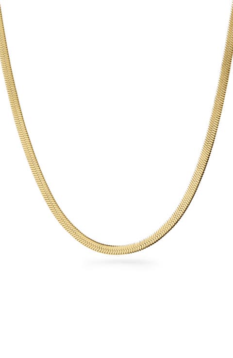 Ina Herringbone Chain Necklace