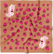 Centinelle Albino Squirrel  Cotton Silk Bandana