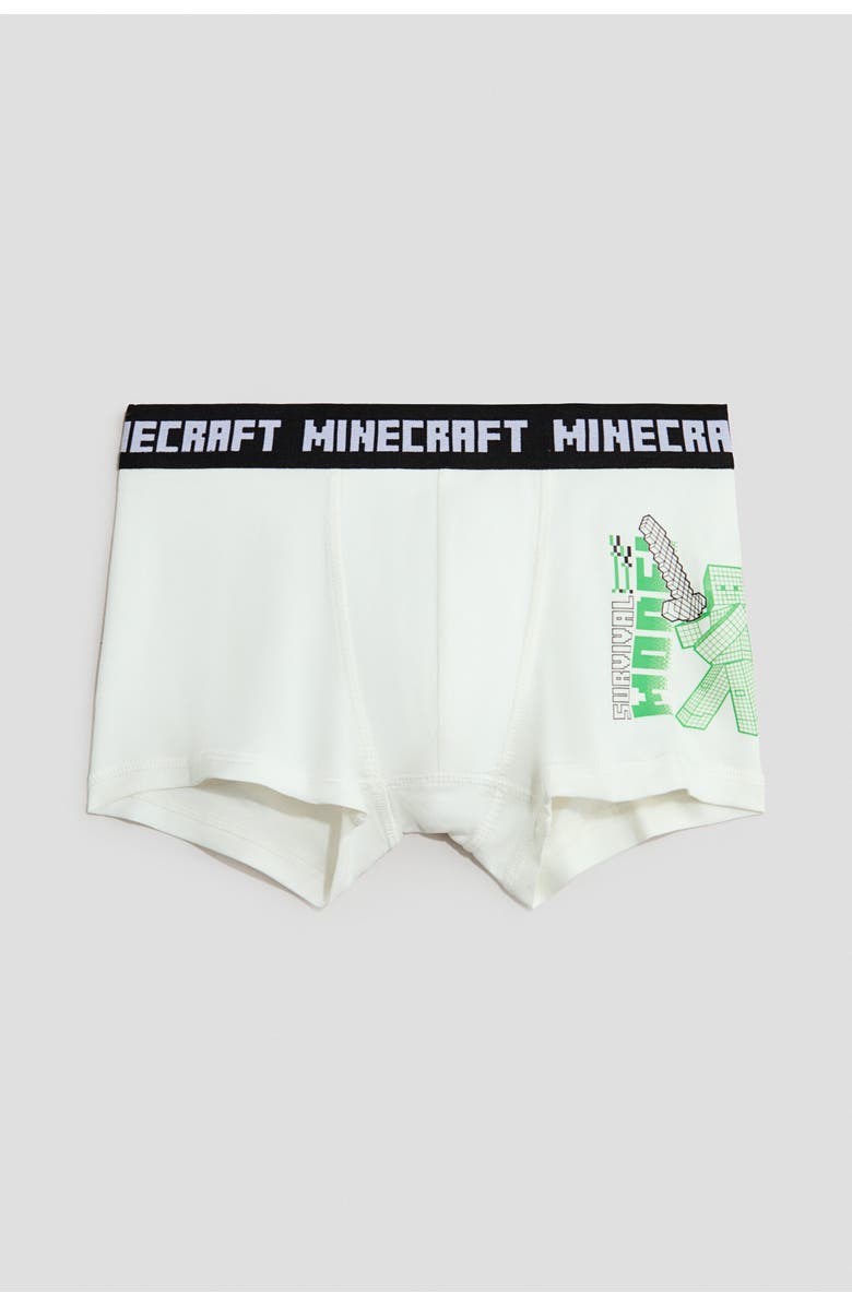 H&M 5-pack boxer briefs, Alternate, color, Green/Minecraft