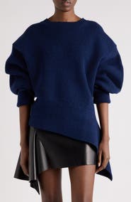 Givenchy Asymmetric Rib Knit Sweater