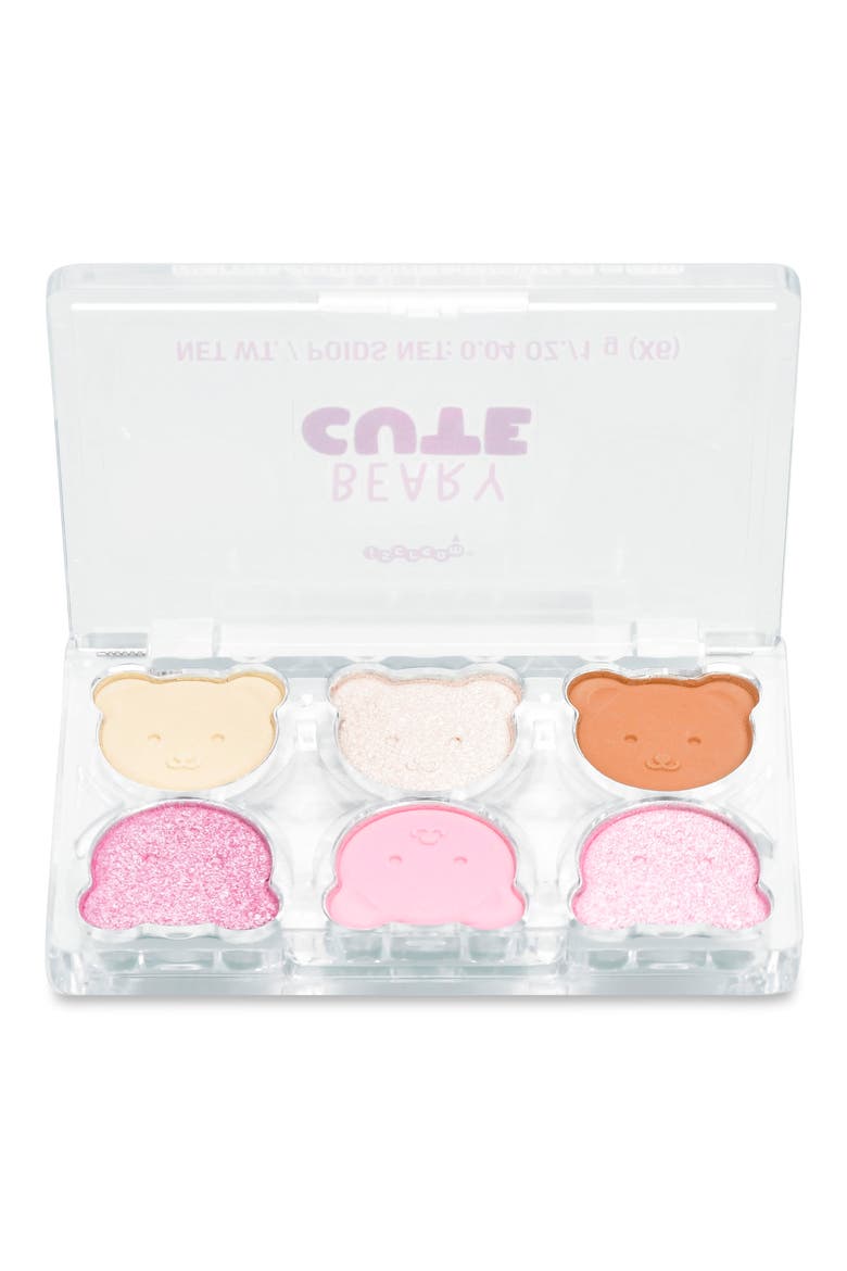Kids' Beary Cute Eyeshadow Palette, Alternate, color, PINK MULTI