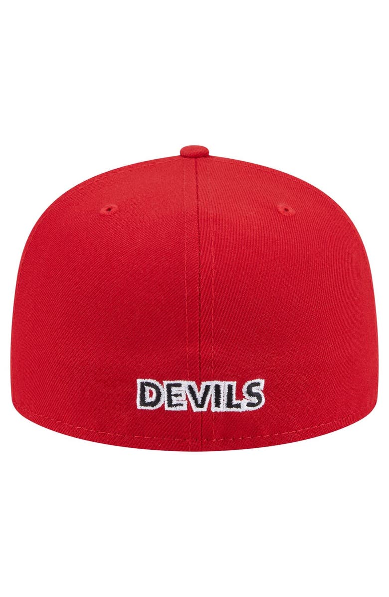 New Era Men's New Era Red New Jersey Devils Deceptor 59FIFTY Fitted Hat, Alternate, color,