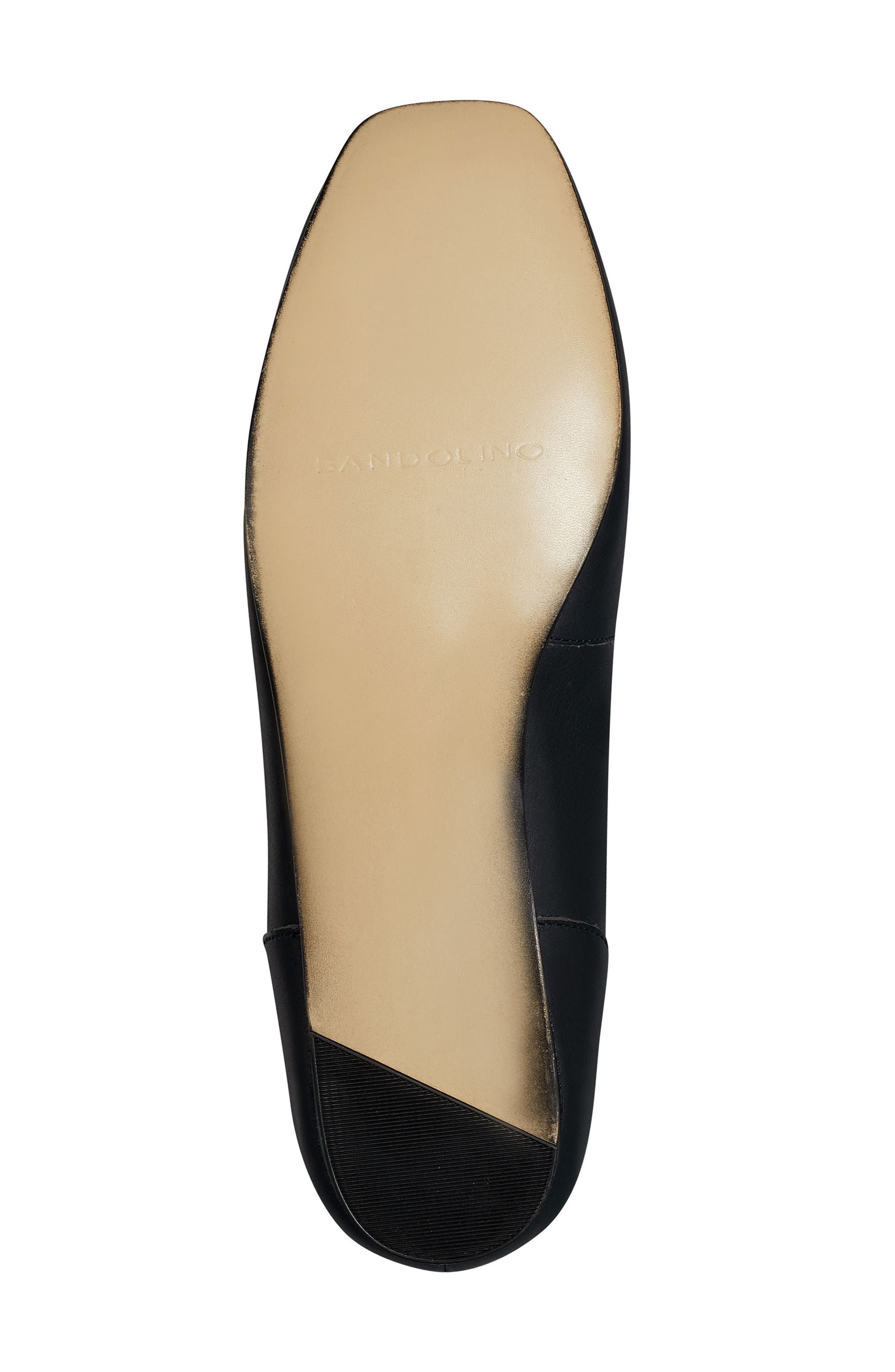 Bandolino Liberty Leather Flat, Alternate, color, Navy Leather