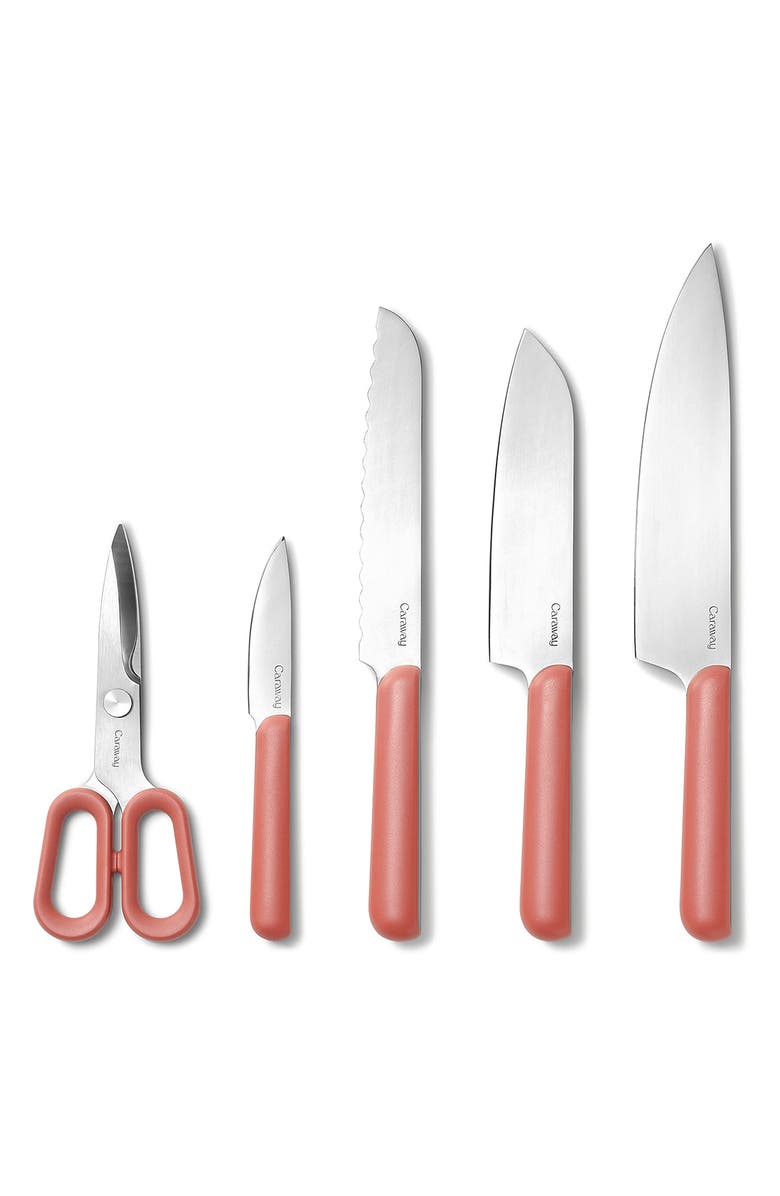 CARAWAY 14-Piece Knife & Utensils Prep Set, Alternate, color, Perracotta