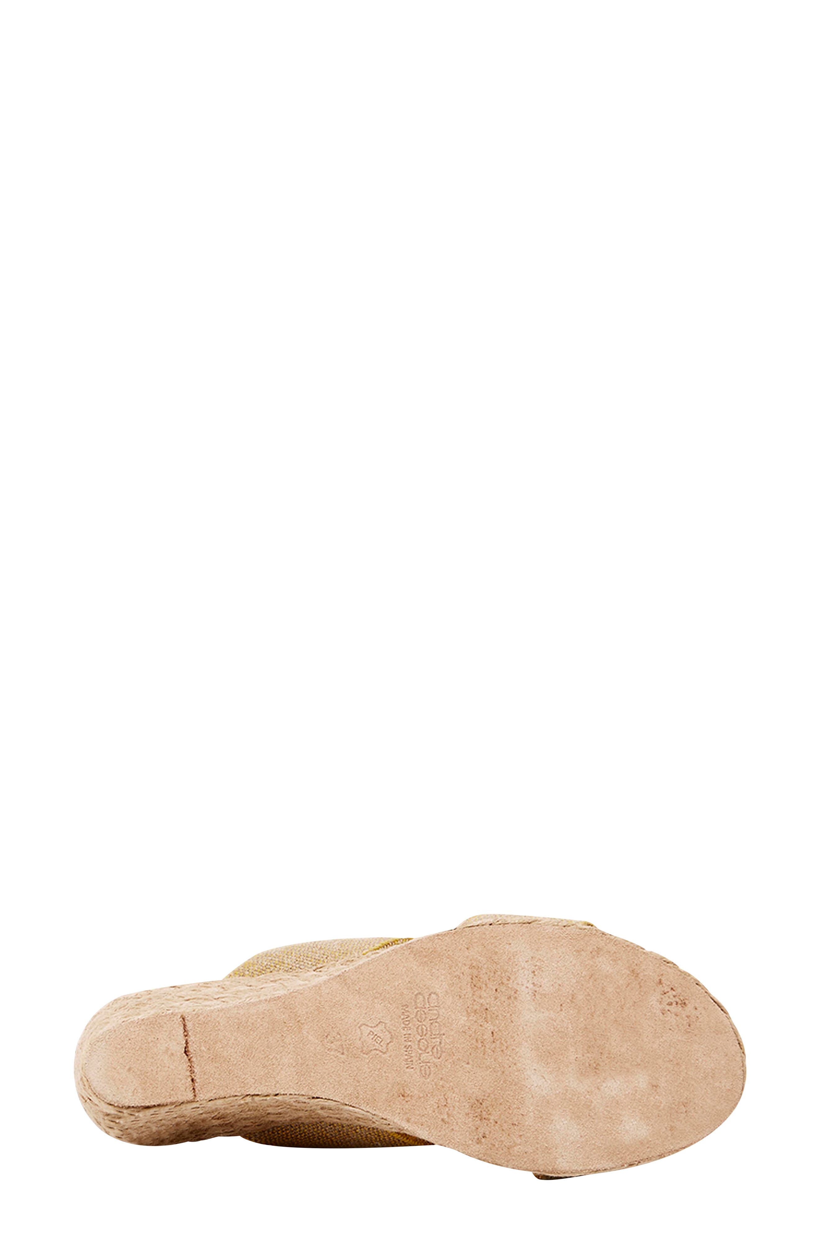 Amalia Strappy Espadrille Wedge Slide Sandal, Alternate, color, BEIGE FABRIC