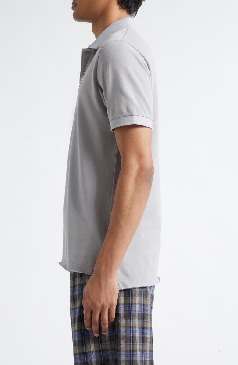 ERL Gender Inclusive Logo Embroidered Polo, Alternate, color, Grey