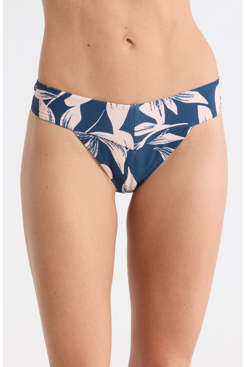 Bloom Banded V Bikini Bottoms, Main, color, HARBOR BLUE