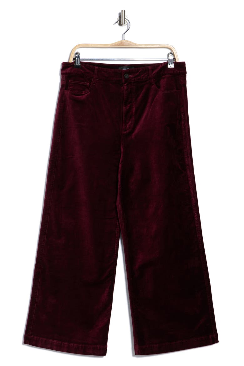 Anessa High Waist Wide Leg Pants, Main, color, DARK OXBLOOD
