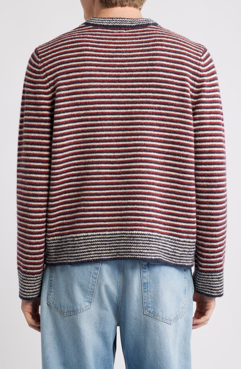 BDG Urban Outfitters Micro Stripe Sweater, Alternate, color, Red Stripe
