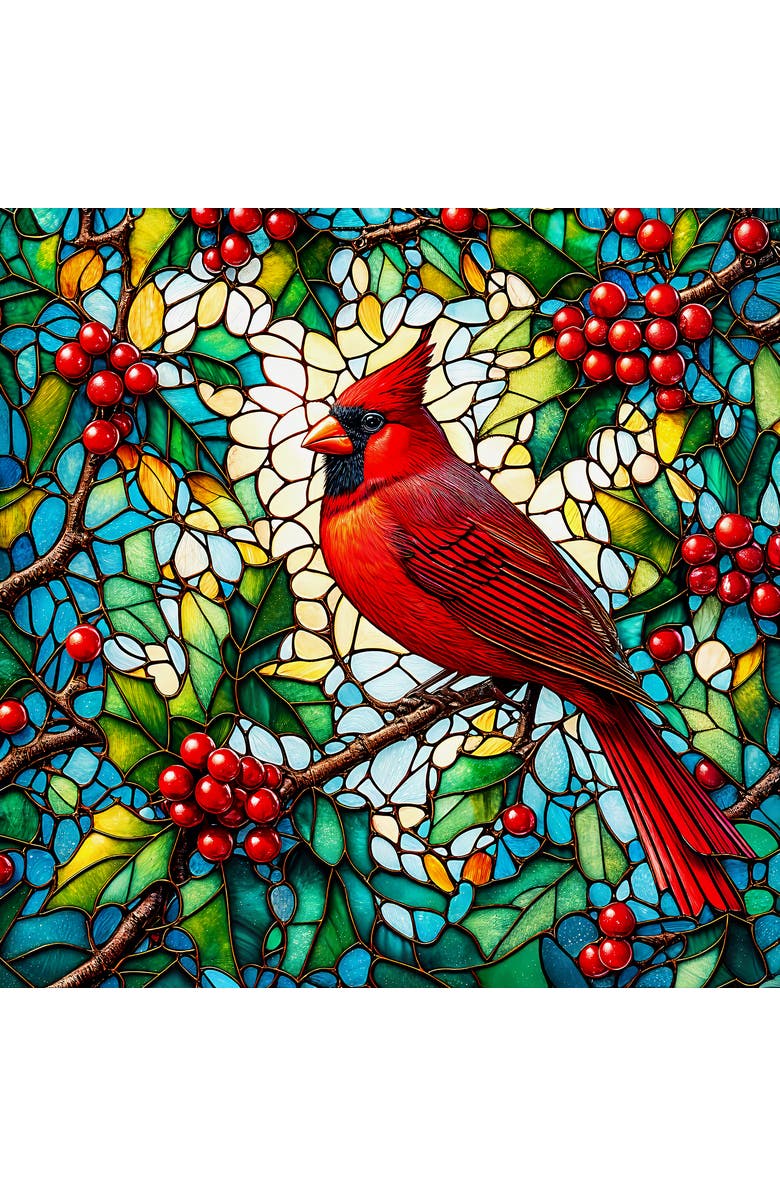 Sunsout Cardinal and Holly 500 piece Jigsaw Puzzle for Adults, Alternate, color, Multicolor