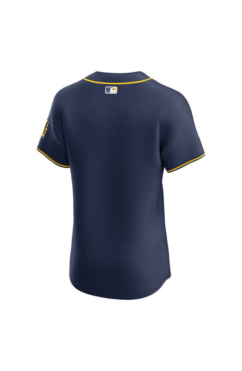 Nike Men's Nike Navy Milwaukee Brewers Alternate 2  Elite Jersey, Alternate, color, Navy