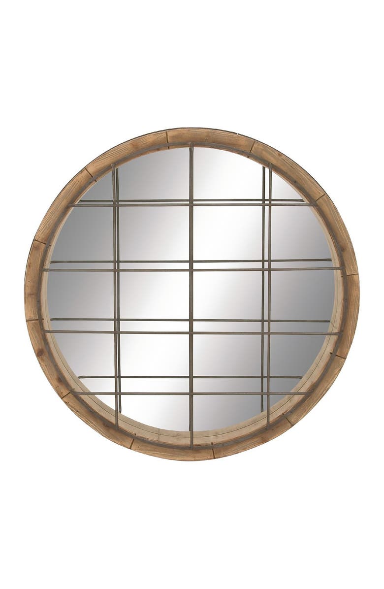 UMA Multi Farmhouse Wooden Framed Wall Mirror, Main, color, 