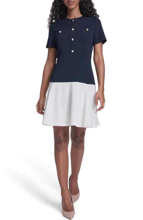 Tommy Hilfiger Colorblocked Scuba Crepe Dress