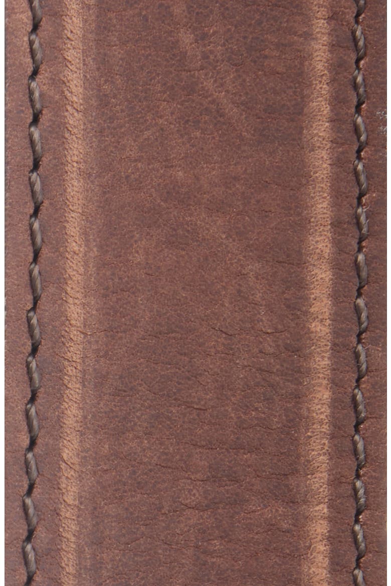 Modern Talisman Leather Belt, Alternate, color, AUTHENTIC BROWN
