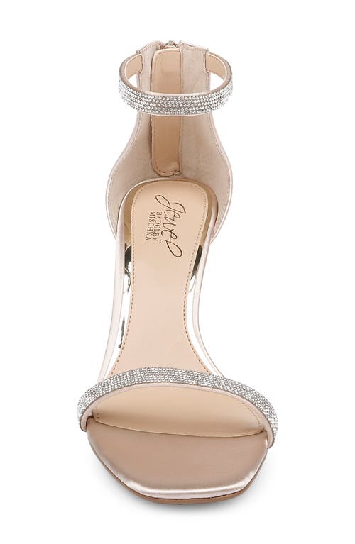 Jewel Badgley Mischka Genny Rhinestone Sandal In Champagne