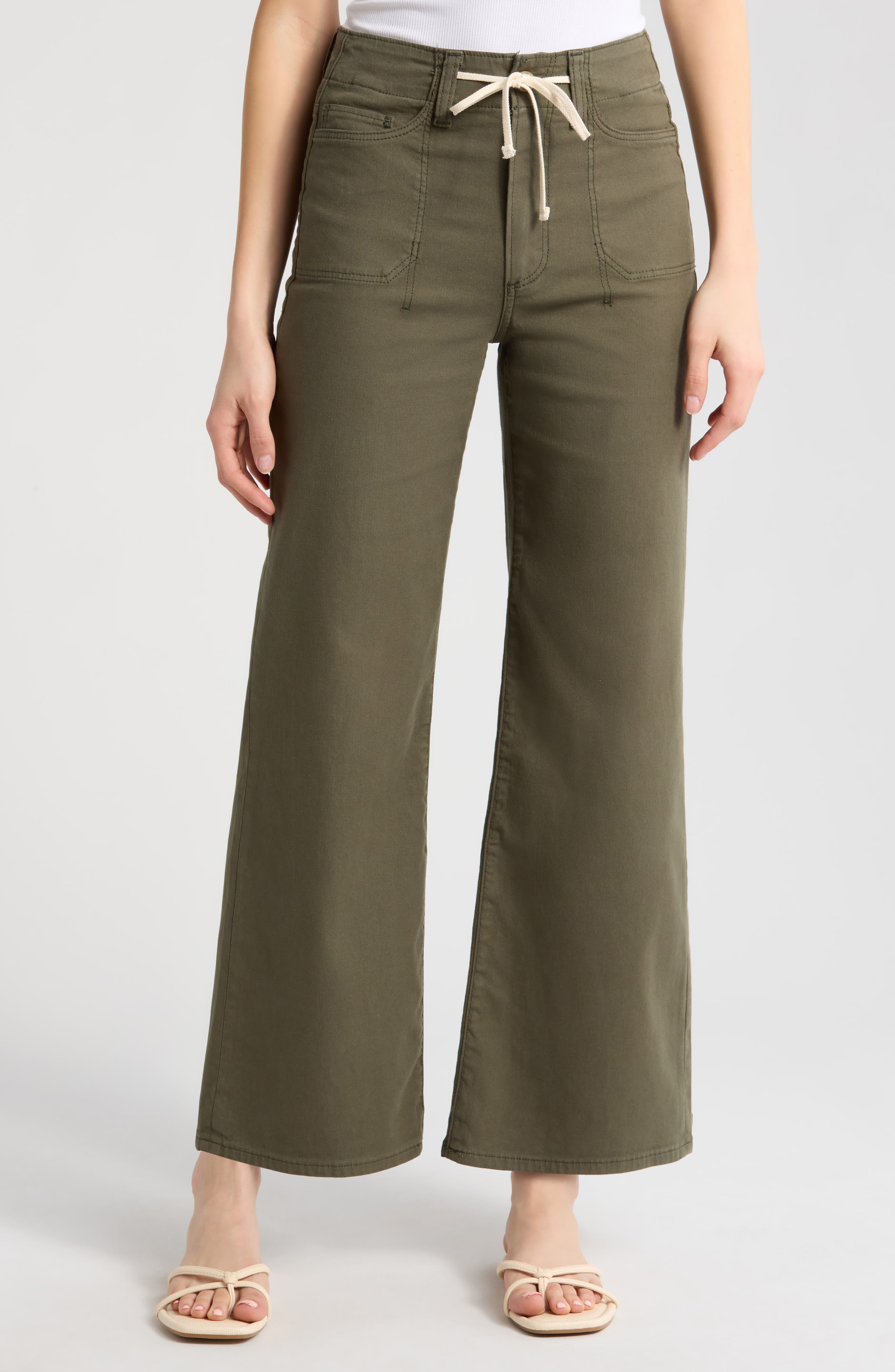 PAIGE Ari Drawstring Wide Leg Pants