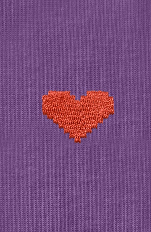 Dalix Womens Pixel Heart Jersey Relaxed Tee