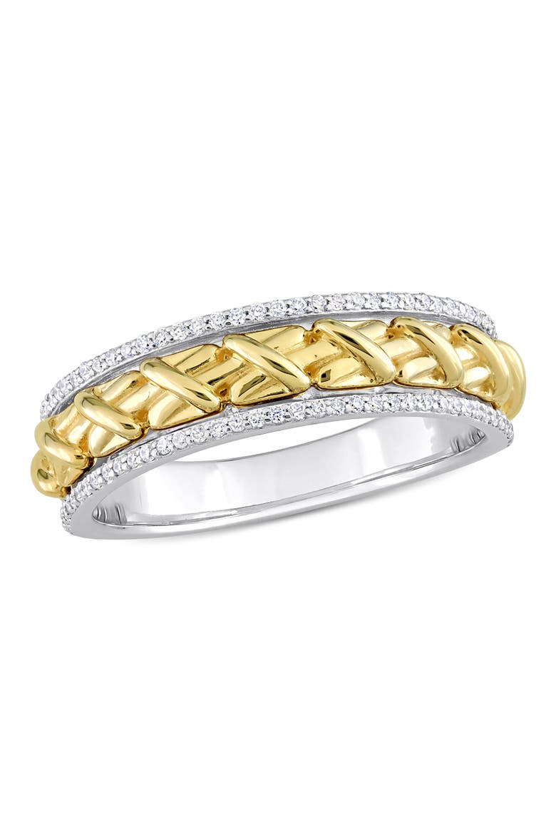 1/4 CTW Diamond Eternity Ring 14k Gold, Main, color, Two-Tone Gold