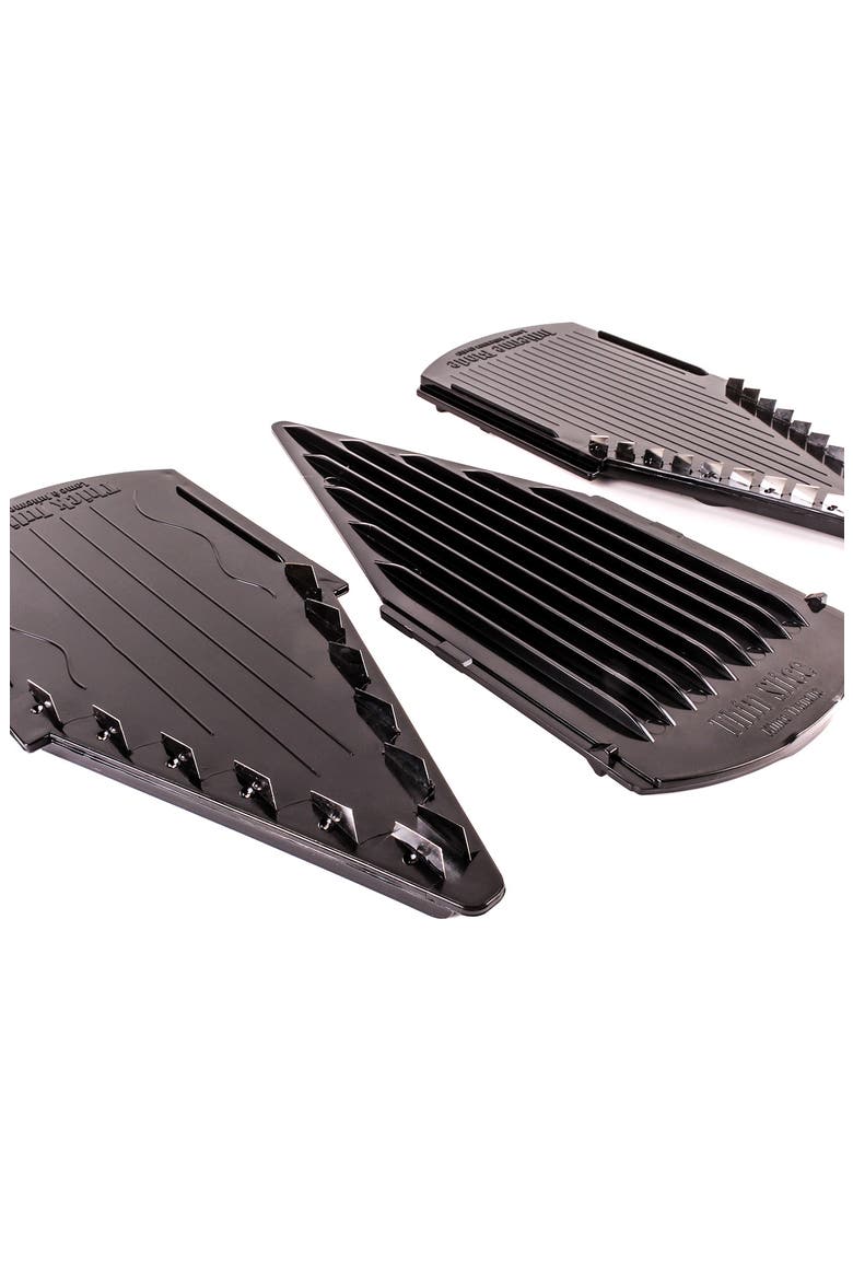 Chef-Envy 4-Piece Mandolin Slicer, Alternate, color, BLACK