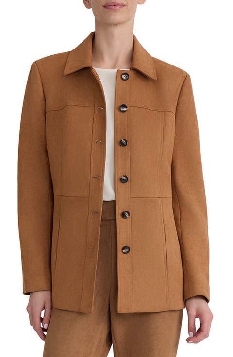Scuba Point Collar Button Down Jacket