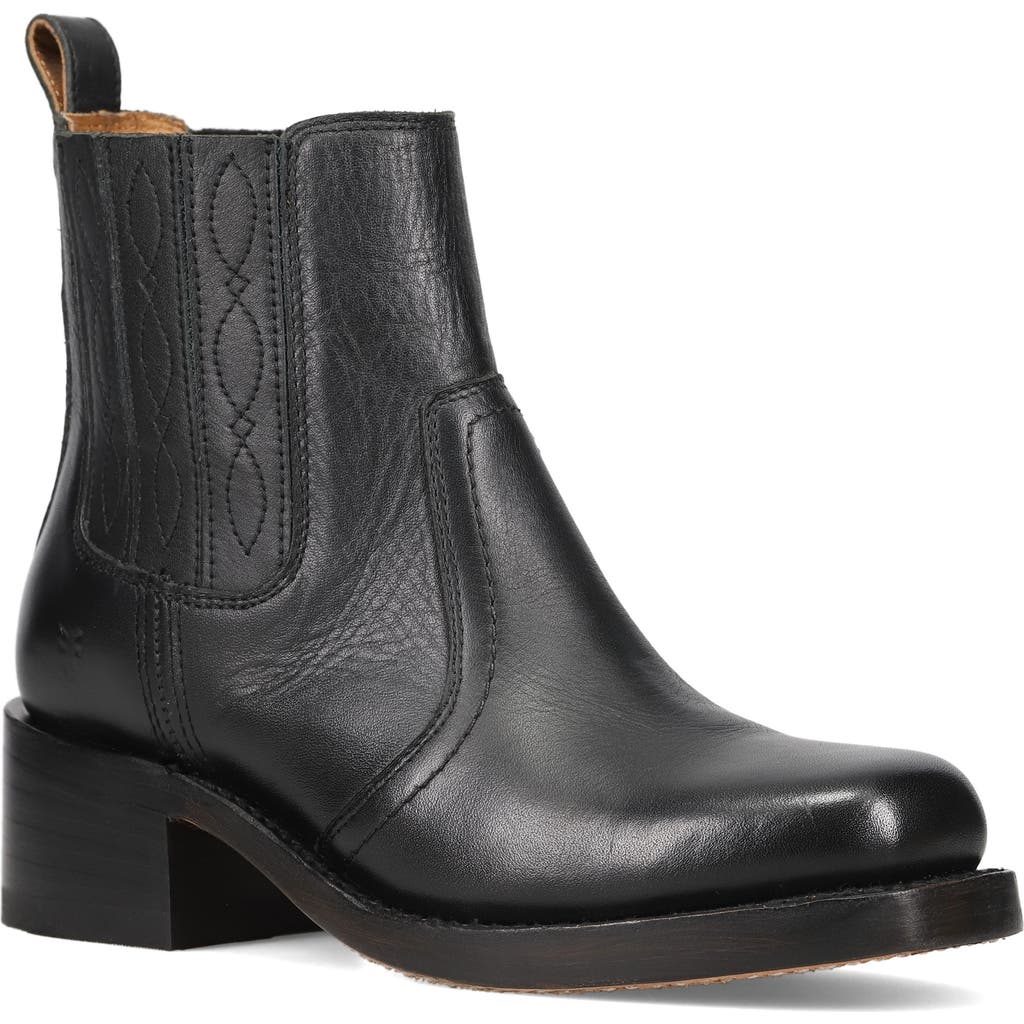 Frye Campus Platform Chelsea Boot In Black