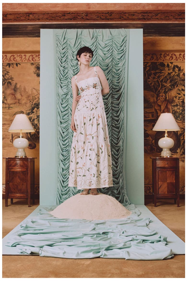 Lima Navegante Maxi Dress, Alternate, color, Ivory