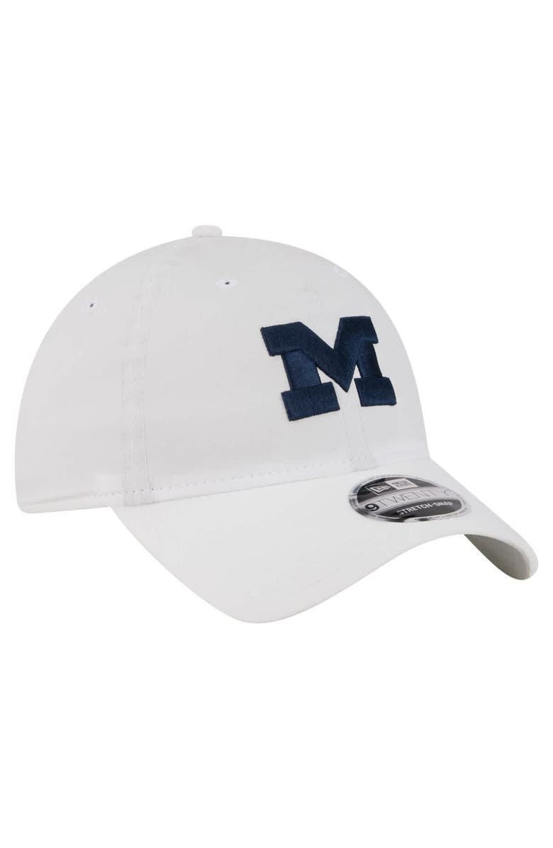 New Era Men's New Era White Michigan Wolverines Active Ripstop 9TWENTY Adjustable Hat, Alternate, color, White