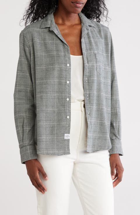 Eileen Plaid Relaxed Button-Up Shirt