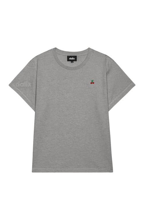 Dalix Womens Lil Cherry Lightweight High Waisted Tee In Gray